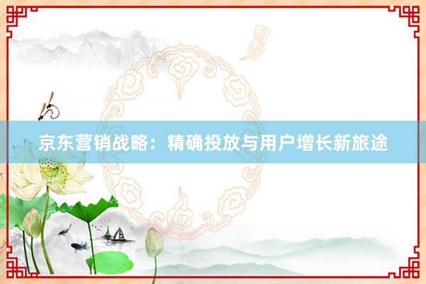京东营销战略：精确投放与用户增长新旅途